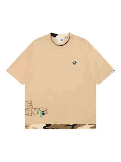 AAPE BY A BATHING APE CAMOUFLAGE-PANEL T-SHIRT