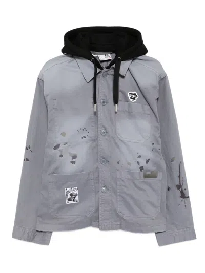 AAPE BY A BATHING APE LOGO-PATCH JACKET