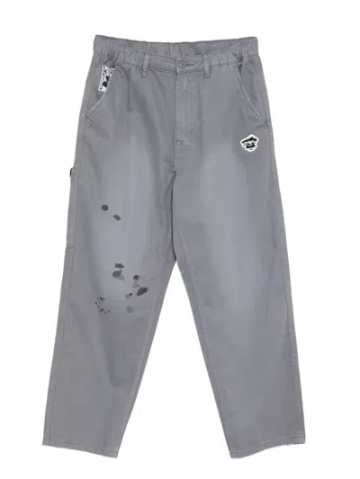 AAPE BY A BATHING APE LOGO-PATCH TROUSERS