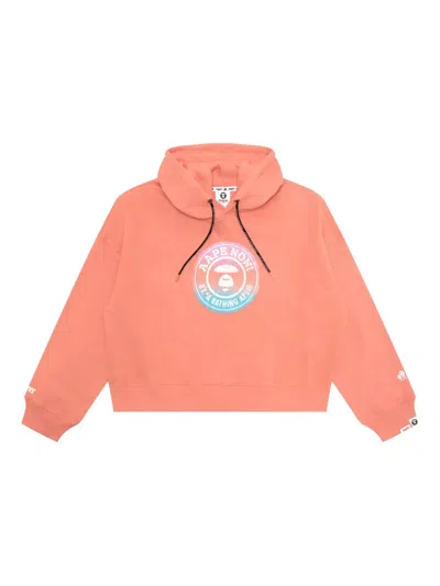 AAPE BY A BATHING APE LOGO-PRINT HOODIE