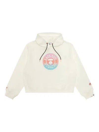 AAPE BY A BATHING APE LOGO-PRINT HOODIE