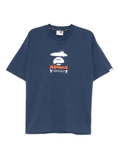 AAPE BY A BATHING APE LOGO-PRINT T-SHIRT