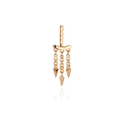 AARIA LONDON WOMEN'S MANHATTAN EARRING JACKET GOLD