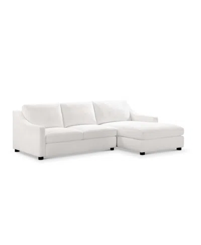 ABBYSON LIVING GARCELLE 2 PIECE STAIN-RESISTANT FABRIC SECTIONAL