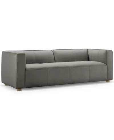 ABBYSON LIVING MATTEO 94.5" NUBUCK LEATHER SOFA