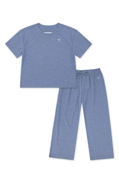 ABERCROMBIE ABERCROMBIE KIDS KIDS' HEATHERED JERSEY PAJAMAS