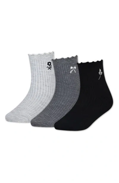 ABERCROMBIE ABERCROMBIE KIDS KIDS' ICON ASSORTED 3-PACK CREW SOCKS