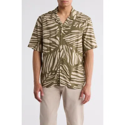 ABOUND ABOUND ANIMAL PRINT CAMP SHIRT