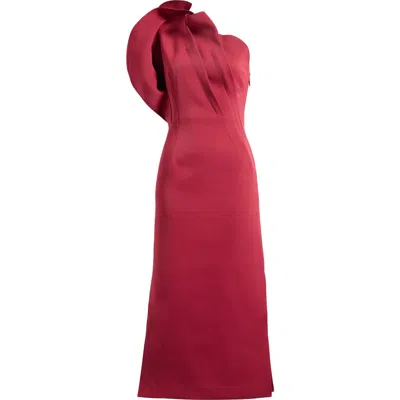 ACLER ACLER HAWKLEY ONE-SHOULDER MIDI DRESS