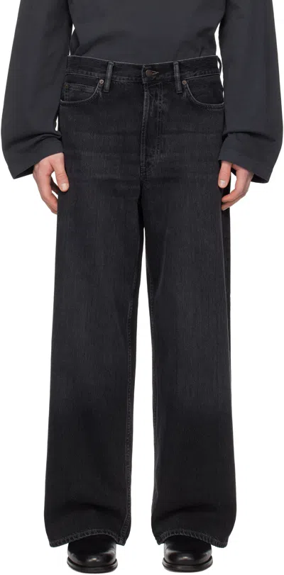 ACNE STUDIOS BLACK BAGGY FIT 1981M JEANS