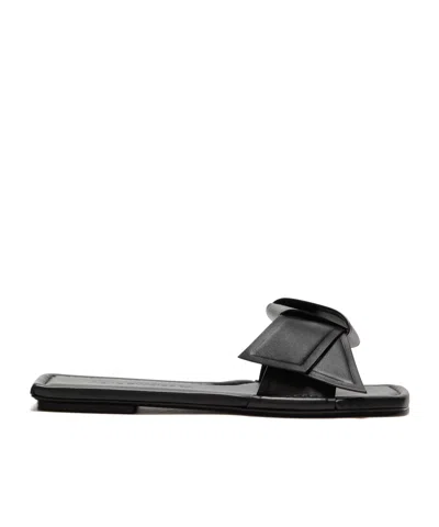 ACNE STUDIOS ACNE STUDIOS BOW DETAILED SLIP-ON SLIDES
