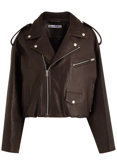 ACNE STUDIOS ACNE STUDIOS GRAINED LEATHER JACKET
