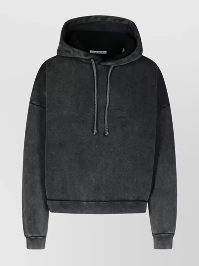 ACNE STUDIOS HOODED SWEATER DRAWSTRING RIBBED CUFFS