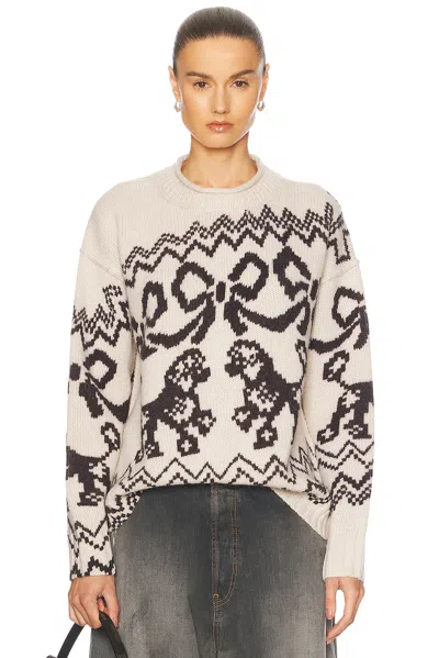 ACNE STUDIOS KAISEN DONEGAL FAIR ISLE SWEATER