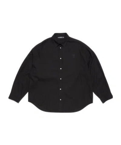 ACNE STUDIOS LOGO-EMBROIDERED SHIRT
