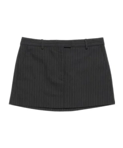 ACNE STUDIOS PINSTRIPED MINI SKIRT