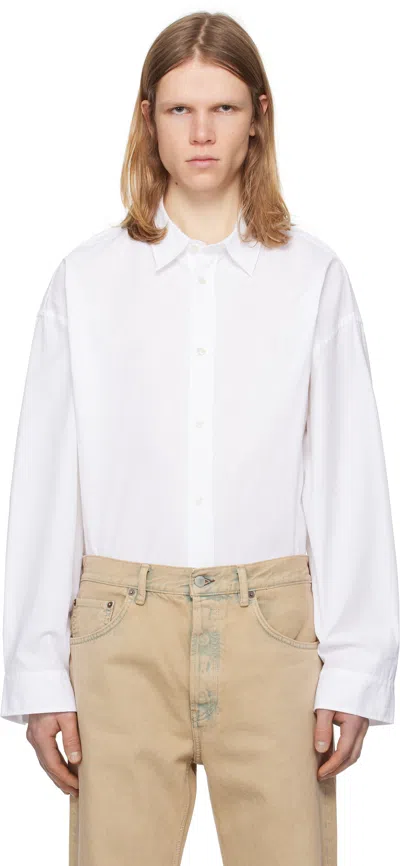 ACNE STUDIOS WHITE BUTTON-UP SHIRT