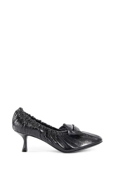 ACNE STUDIOS SHINY NAPPA LEATHER BALLET PUMPS