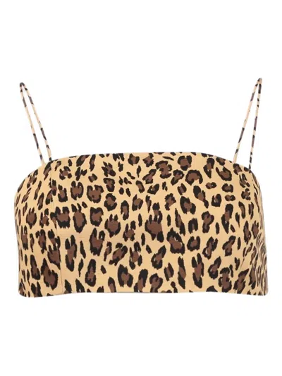 ADAM LIPPES LEOPARD-PRINT BANDEAU TOP