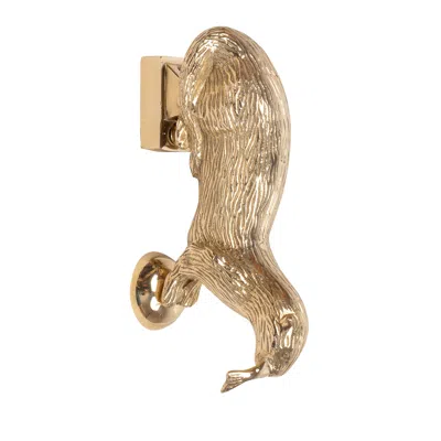 ADAMS & MACK GOLD OTTER DOOR KNOCKER