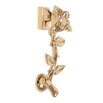 ADAMS & MACK GOLD ROSE DOOR KNOCKER