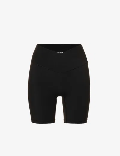 ADANOLA WOMENS ADANOLA ULTIMATE WRAP-OVER HIGH-RISE STRETCH-WOVEN SHORTS