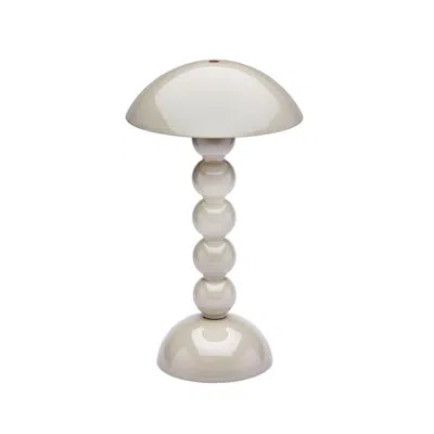 ADDISON ROSS CAPPUCCINO LACQUER RECHARGEABLE BOBBIN LED LAMP
