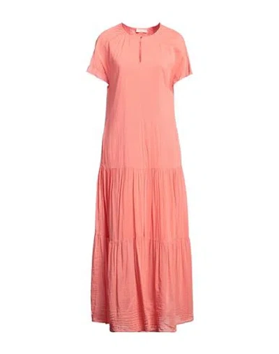 A.D.E.L.E.  1961 A. D.E. L.E. 1961 WOMAN MAXI DRESS CORAL SIZE 6 COTTON, SILK
