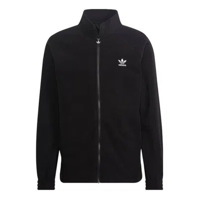 ADIDAS ORIGINALS adidas originals Adicolor Classics Trefoil Teddy Fleece Jacket 'Black'
