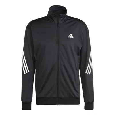 ADIDAS ORIGINALS adidas 3-Stripes Knit Tennis Jacket 'Black White'