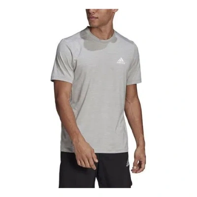 ADIDAS ORIGINALS adidas AEROREADY Designed to Move Sport Stretch Tee 'Medium Grey Heather'