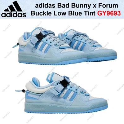 ADIDAS ORIGINALS ADIDAS BAD BUNNY X FORUM BUCKLE LOW BLUE TINT GY9693 MEN'S SIZE