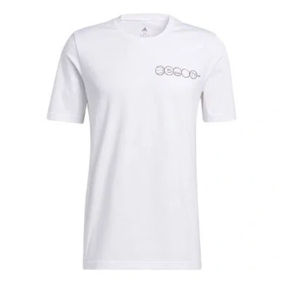 ADIDAS ORIGINALS adidas Beijing Tee Cartoon Printing Basketball Casual Sports Short Sleeve White