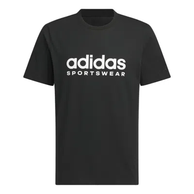 ADIDAS ORIGINALS adidas Big Linear Logo T-shirt Asia Sizing 'Black White'