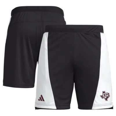 ADIDAS ORIGINALS ADIDAS  BLACK TEXAS A&M AGGIES DESIGNED FOR TRAINING 7" AEROREADY SHORTS