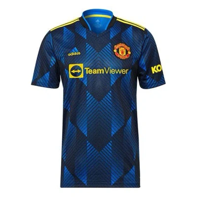ADIDAS ORIGINALS adidas  Blue Manchester United 21/22 Third Jersey 'Glow Blue'