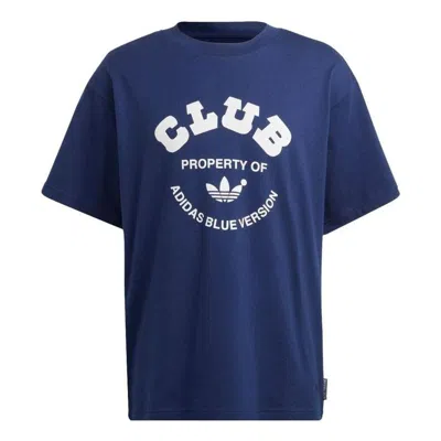 ADIDAS ORIGINALS adidas Blue Version Club T-Shirt 'Blue White'