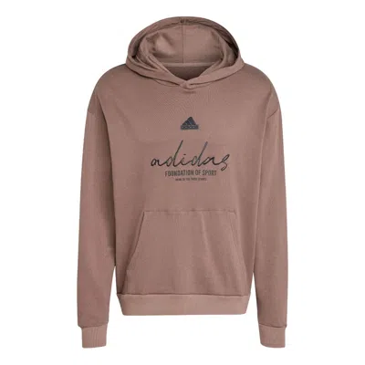 ADIDAS ORIGINALS adidas Brand Love French Terry Hoodie Asia Sizing 'Valentine's Day Brown'