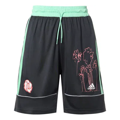 ADIDAS ORIGINALS adidas Bw Rose Short Contrasting Colors Basketball Sports Shorts Black