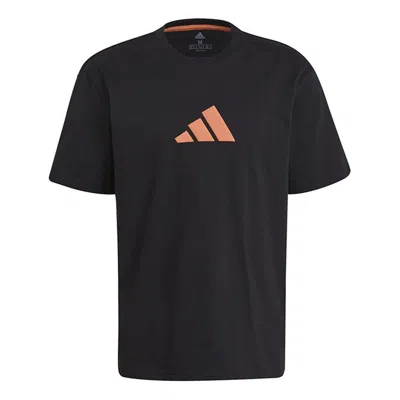 ADIDAS ORIGINALS adidas Camo Loose Tee Casual Sports Printing Short Sleeve Black