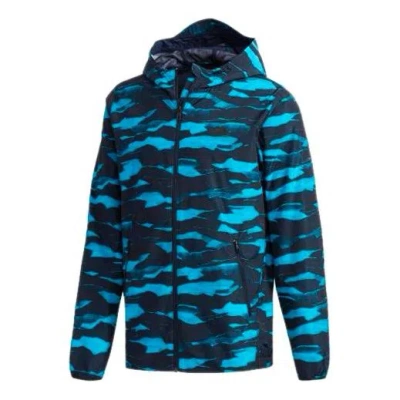ADIDAS ORIGINALS adidas Camouflage Windproof Sports Jacket Blue