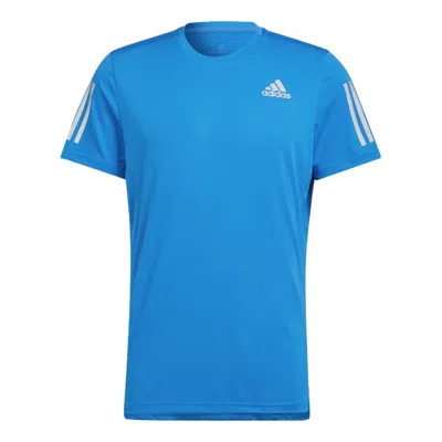 ADIDAS ORIGINALS adidas Casual Sports Round Neck Pullover Short Sleeve Blue