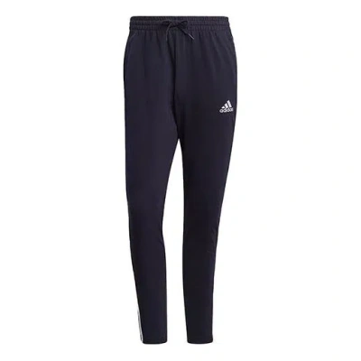 ADIDAS ORIGINALS adidas Casual Sports Side Stripe Elastic Waistband Long Pants Blue