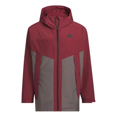 ADIDAS ORIGINALS adidas City Escape Blocking Jacket Asia Sizing 'Red Grey'