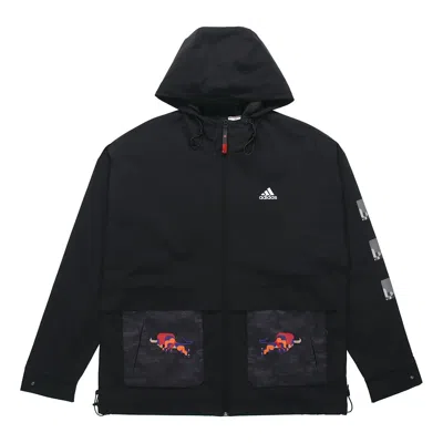 ADIDAS ORIGINALS adidas CNY JKT Training Sports hooded Fleece Lined Jacket Black
