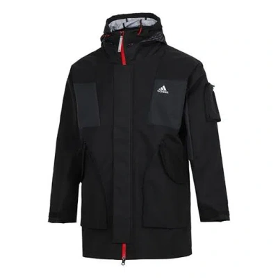 ADIDAS ORIGINALS adidas Cny Top Wvjk limited Multiple Pockets Sports Fleece Lined Hooded Jacket Black
