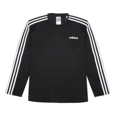 ADIDAS ORIGINALS adidas D2m 3s Ls Tee Round-neck Long-sleeve Tee Men Black
