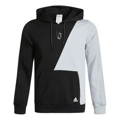 ADIDAS ORIGINALS adidas Dame Vis Hood Casual Sports Colorblock Hooded Pullover Black Gray