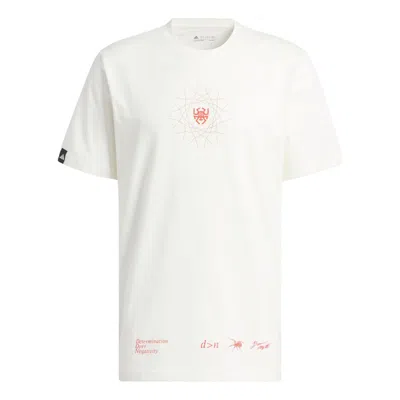 ADIDAS ORIGINALS adidas Donovan Mitchell Graphic T-Shirt 'White Pink'