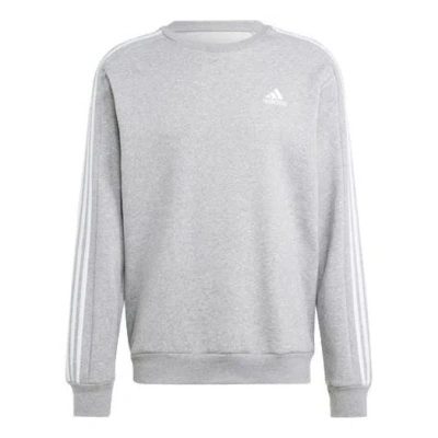 ADIDAS ORIGINALS adidas Essentials Fleece 3-Stripes Sweatshirt 'Medium Grey Heather'